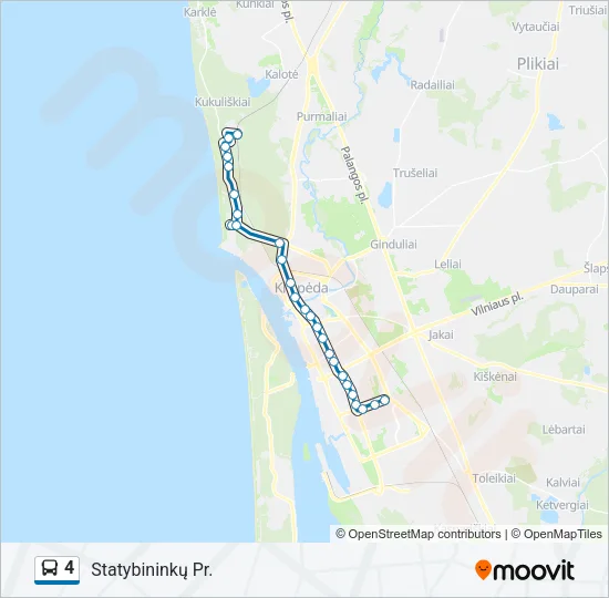 4 Bus Line Map