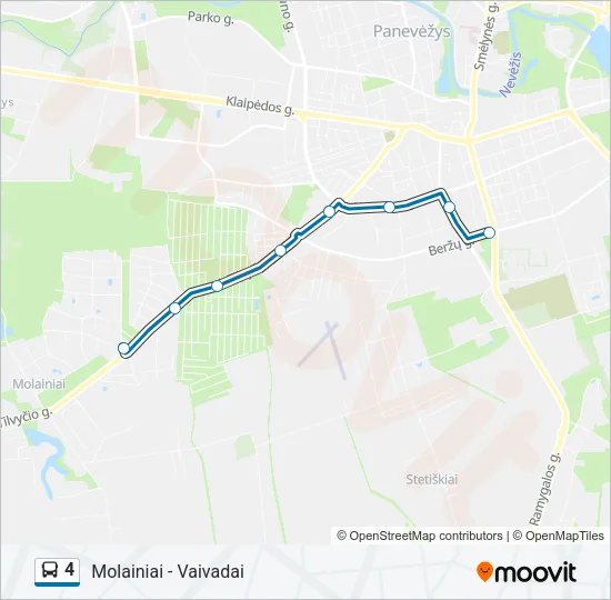 4 Bus Line Map