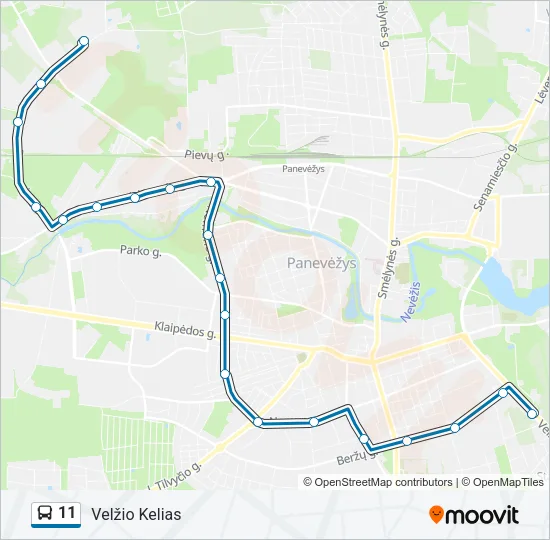 11 Bus Line Map