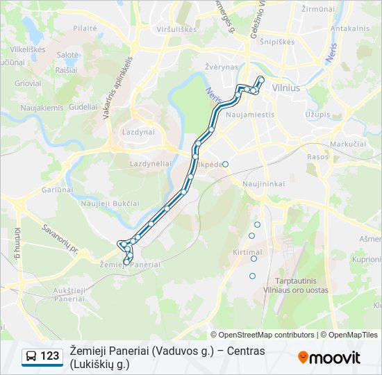 123  kelionės žemėlapis