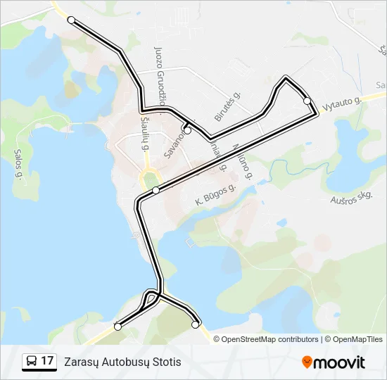 17 Bus Line Map