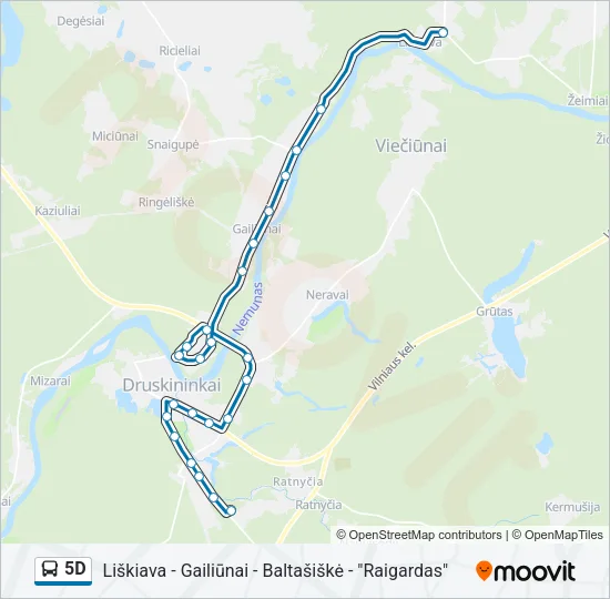 5D Bus Line Map