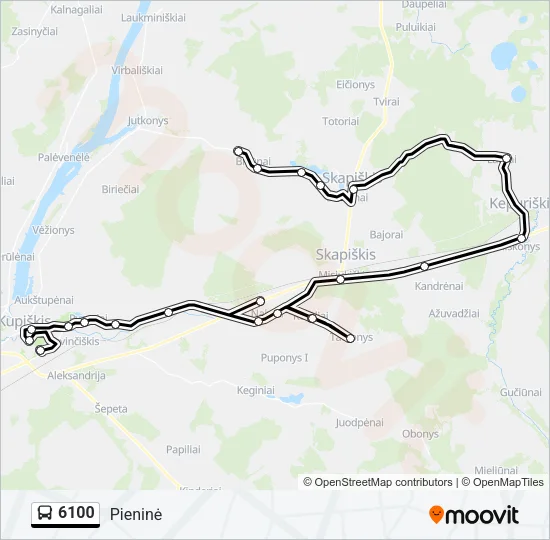 6100 Bus Line Map