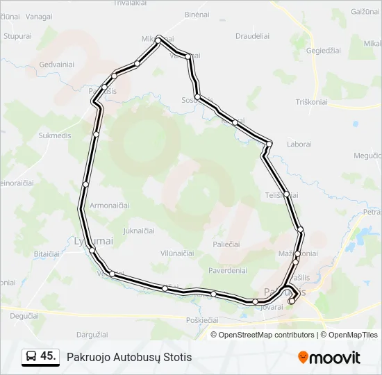 45. Bus Line Map
