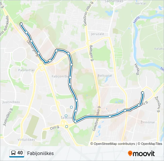 40  Line Map