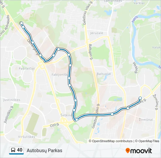 40  Line Map