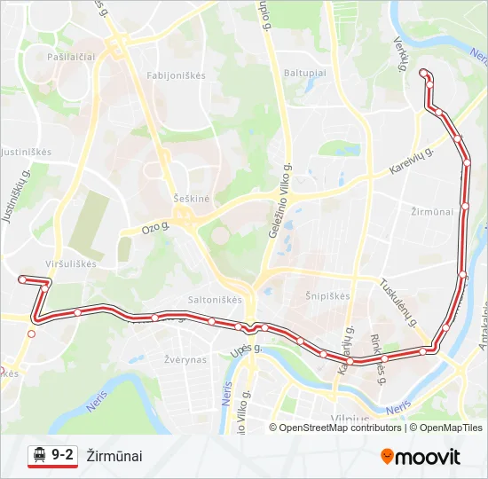  9-2: карта маршрута