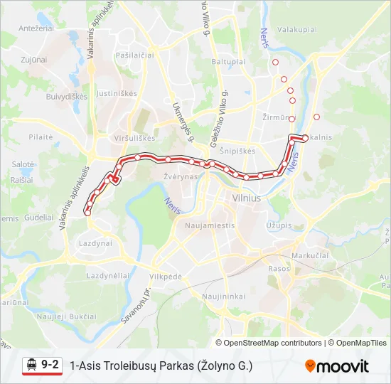  9-2: карта маршрута