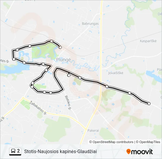 2 Bus Line Map