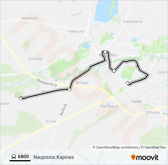 6800 Bus Line Map