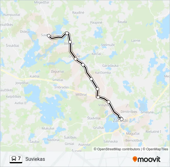 7 Bus Line Map