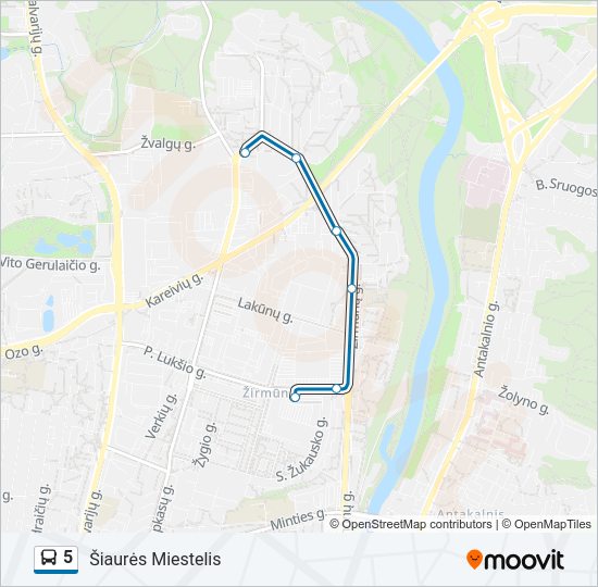 5  kelionės žemėlapis