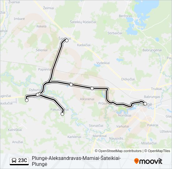 23C Bus Line Map