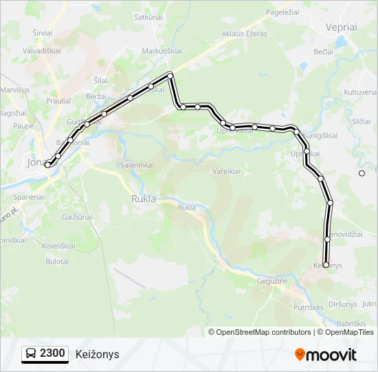 2300 Bus Line Map