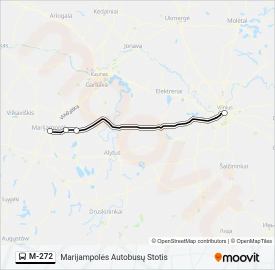 M-272 Bus Line Map
