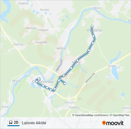 2D Bus Line Map