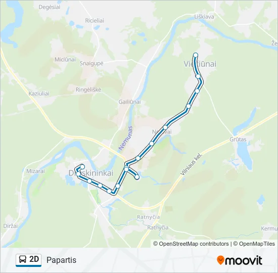 2D Bus Line Map