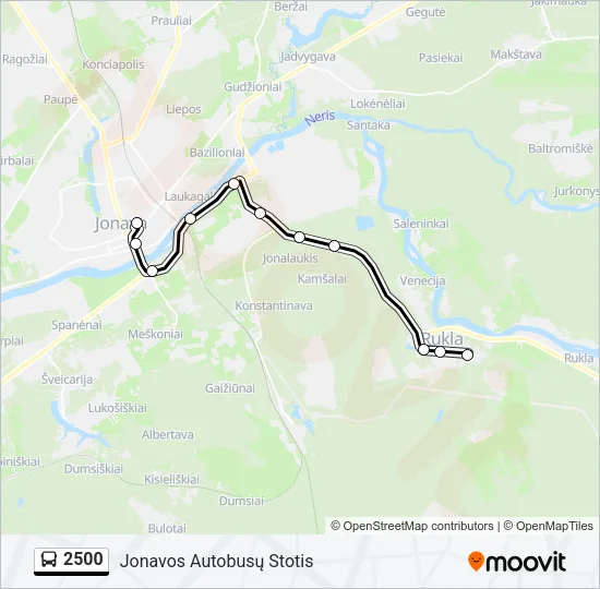 2500 Bus Line Map