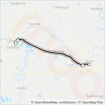 M-362 Bus Line Map