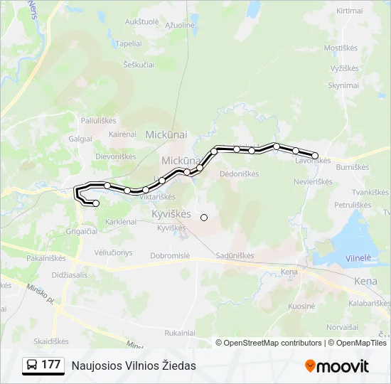 177 Bus Line Map