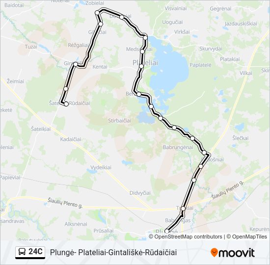 24C Bus Line Map