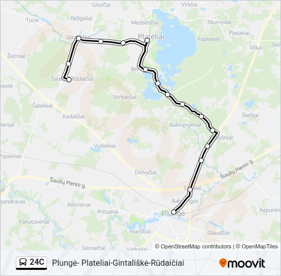 24C Bus Line Map