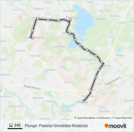 24C Bus Line Map