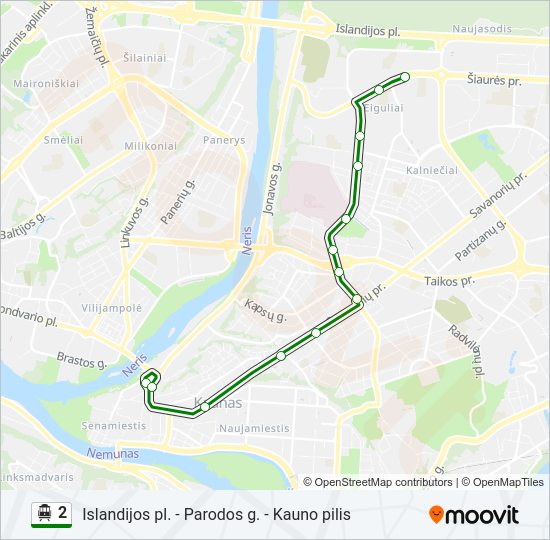 2 Trolleybus Line Map