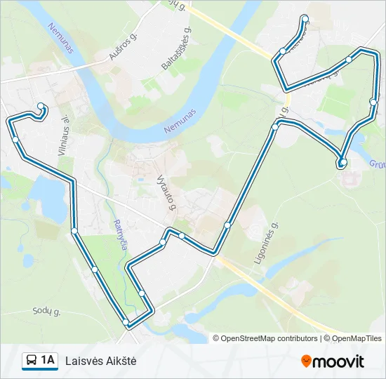 1A Bus Line Map