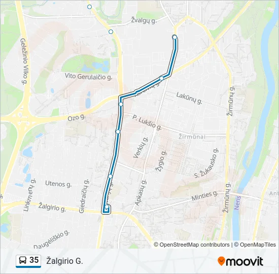 35  kelionės žemėlapis