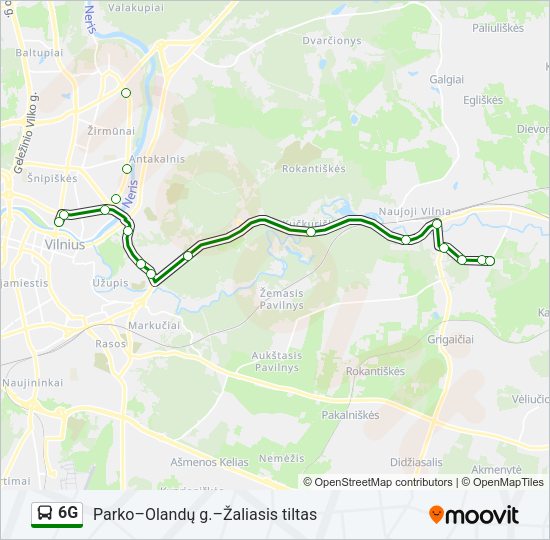 6G  kelionės žemėlapis