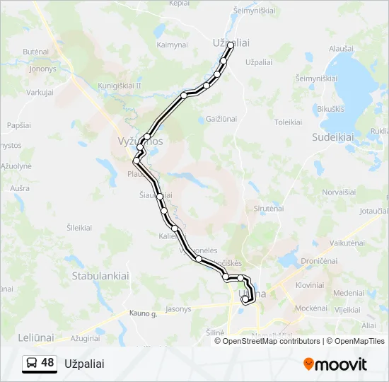 48 Bus Line Map