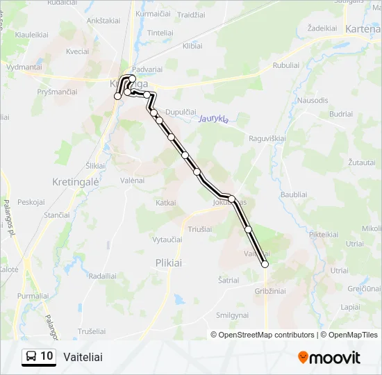 10 Bus Line Map