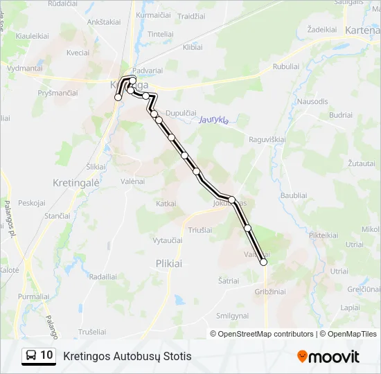 10 Bus Line Map