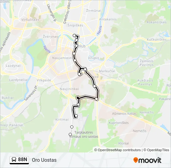 88N  Line Map