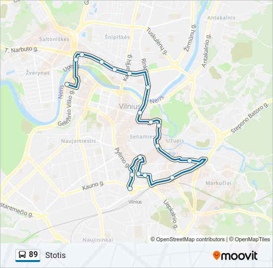 89  kelionės žemėlapis