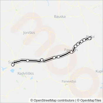 M-162 Bus Line Map