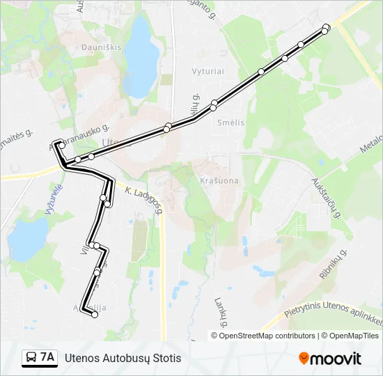 7A Bus Line Map