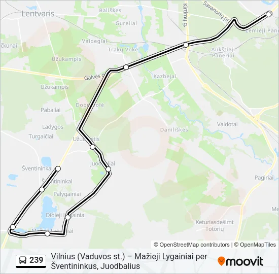 239 Bus Line Map