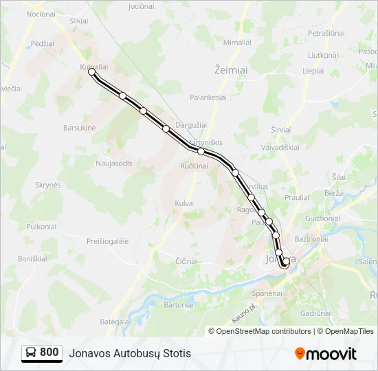 800 Bus Line Map