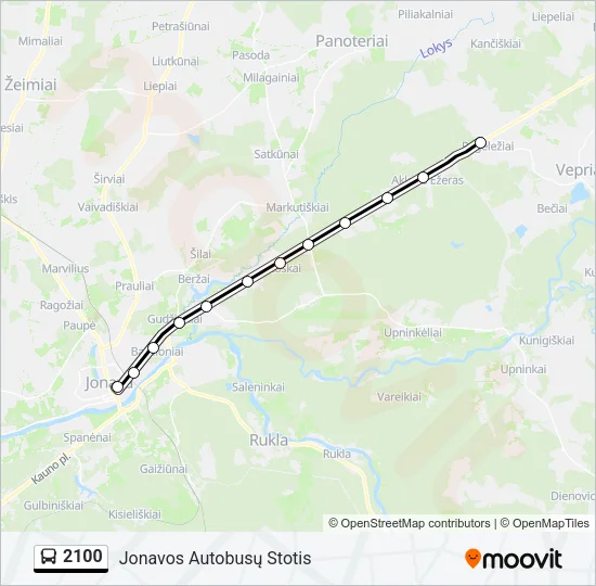 2100 Bus Line Map
