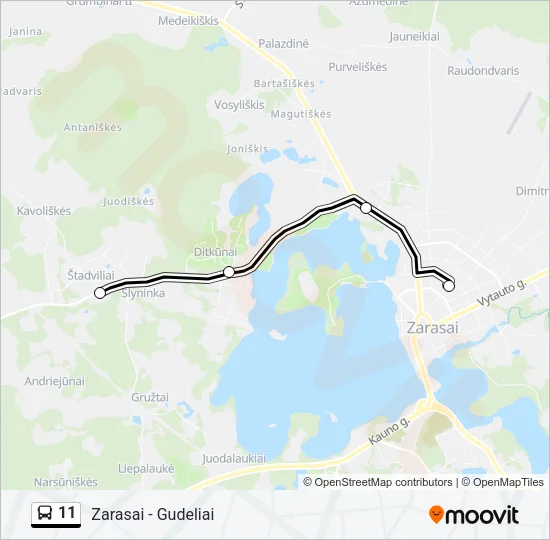 11 Bus Line Map