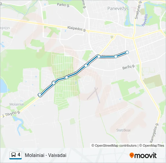 4 Bus Line Map