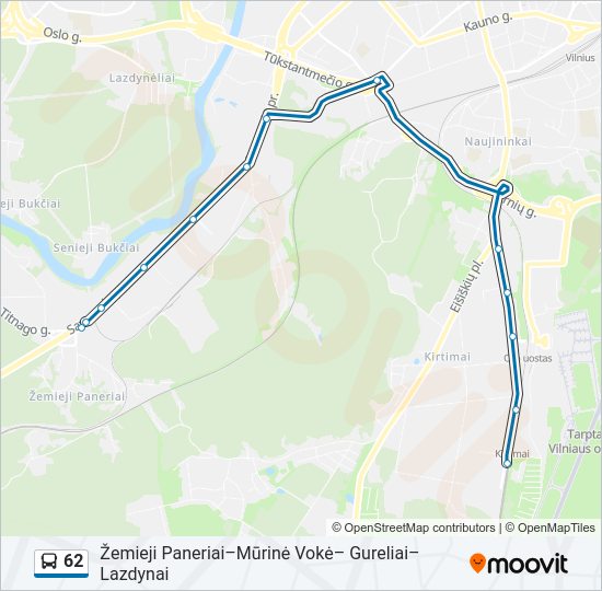 62  kelionės žemėlapis