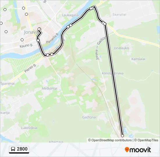2800 Bus Line Map