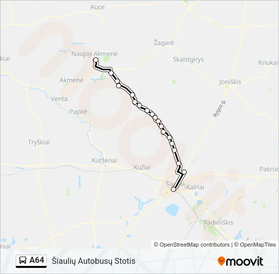 A64 Bus Line Map