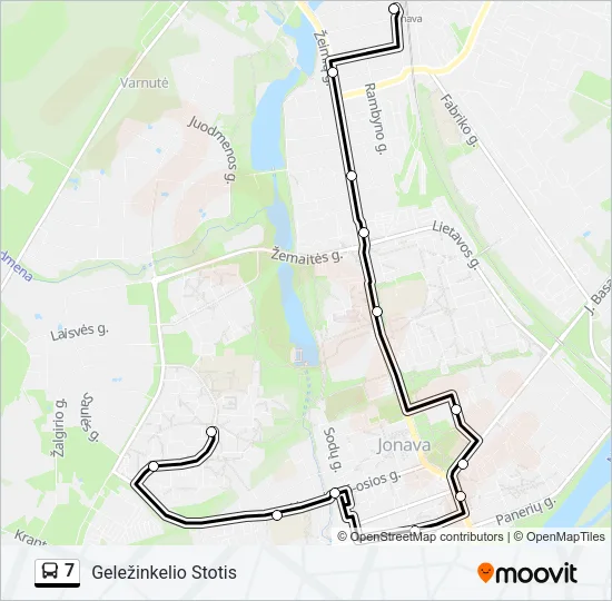 7 Bus Line Map