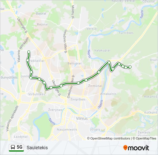 5G  kelionės žemėlapis