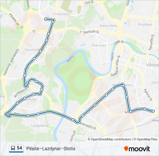 54  kelionės žemėlapis