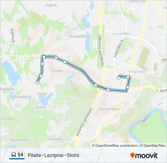 54  kelionės žemėlapis